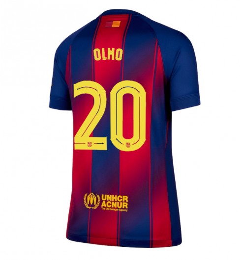 Barcelona Dani Olmo #20 Domácí Dres pro Dámské 2025-26 Krátký Rukáv Barcelona Dani Olmo #20 Domácí Dres pro Dámské 2025-26 Krátký Rukáv